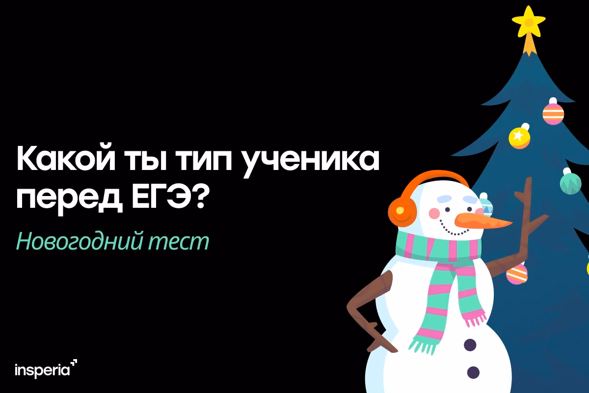 Какой ты ученик перед ЕГЭ? Новогодний тест